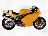 Ducati 900 Supersport žlutá